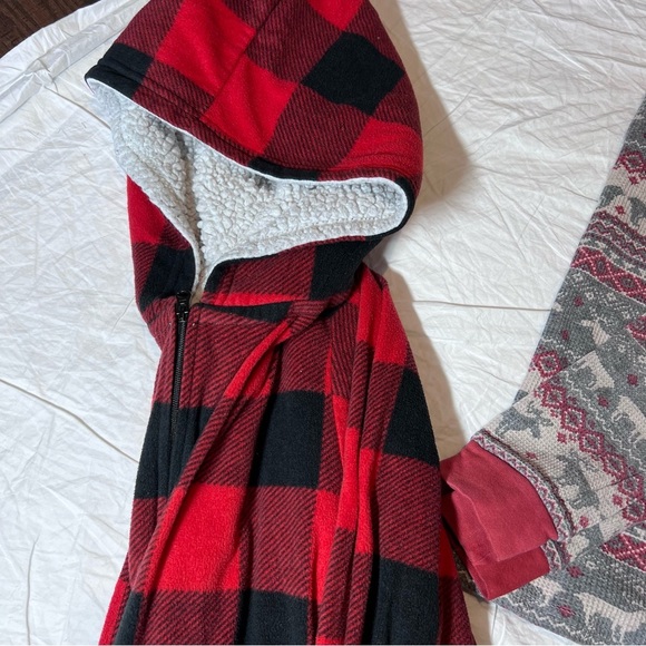 Boys XL X-Large Lot of 3 Pajamas Fleece Thermal Separates One Piece Pants 14 - Picture 4 of 15